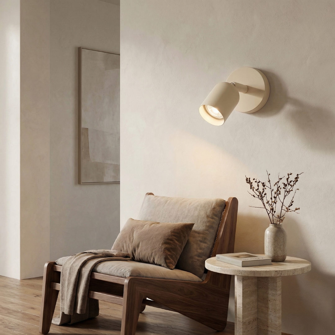 Nowoczesny Kinkiet Ścienny LED z Metalu | Ściemnialna Lampa do Salonu i Sypialni