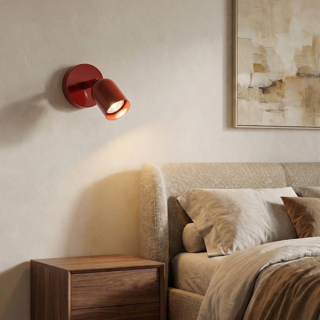 Nowoczesny Kinkiet Ścienny LED z Metalu | Ściemnialna Lampa do Salonu i Sypialni