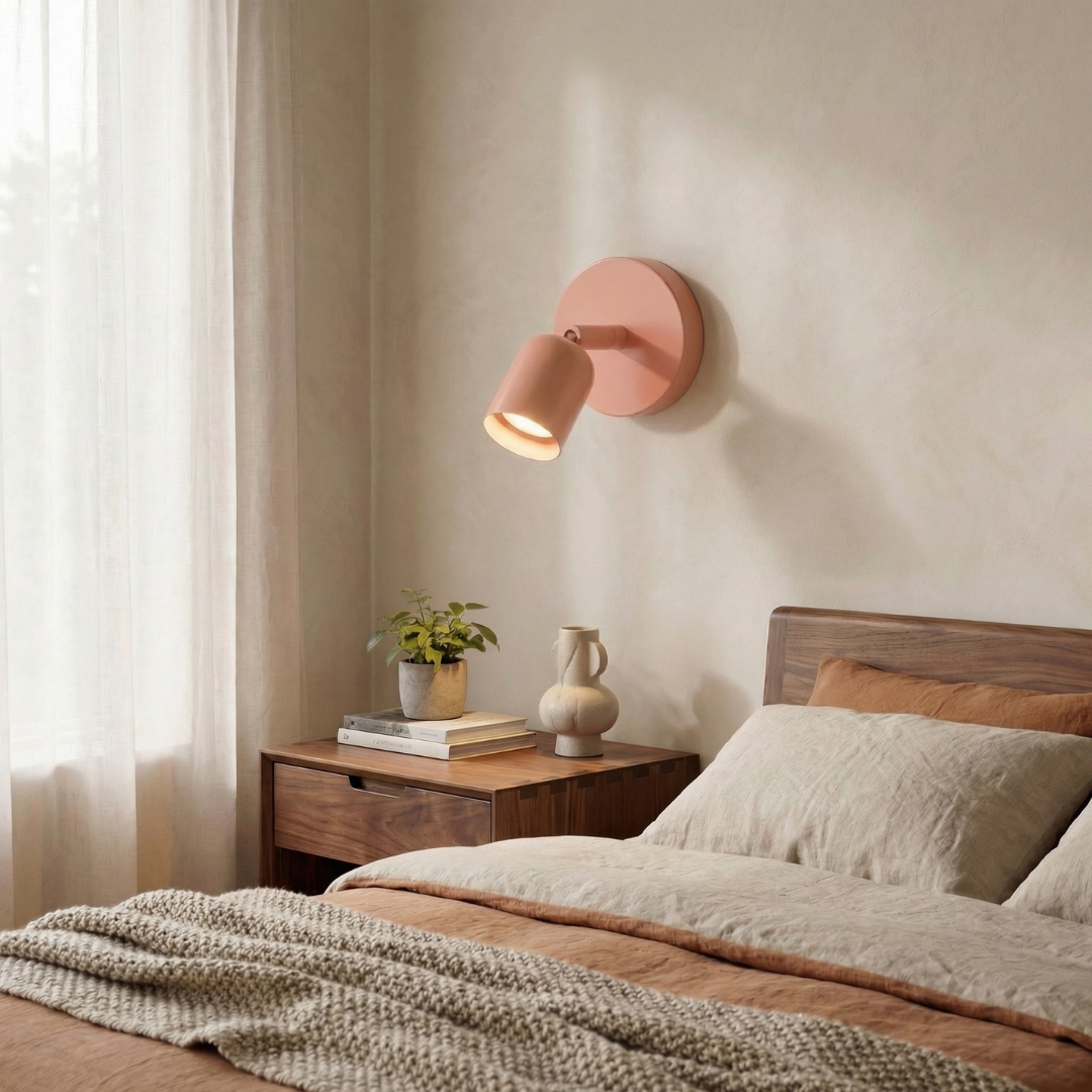 Nowoczesny Kinkiet Ścienny LED z Metalu | Ściemnialna Lampa do Salonu i Sypialni