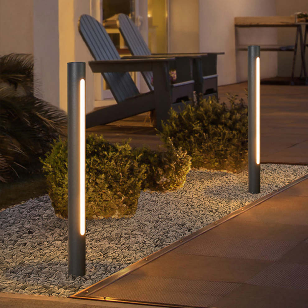 Nowoczesna Zewnętrzna Lampa LED z Metalu i Akrylu do Ochrony Wejścia