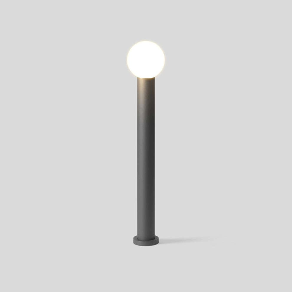 Nowoczesna Zewnętrzna Lampa LED ze Smukłej Metalowej Konstrukcji do Oświetlenia Ścieżek