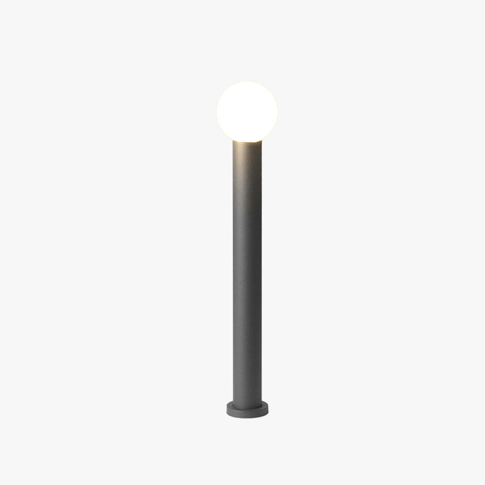Nowoczesna Zewnętrzna Lampa LED ze Smukłej Metalowej Konstrukcji do Oświetlenia Ścieżek