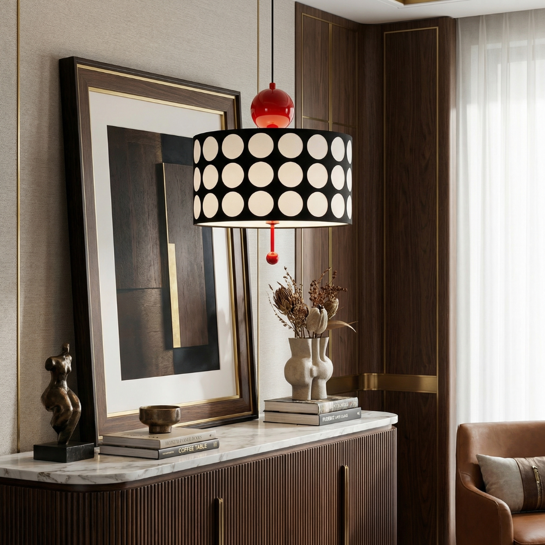 Nowoczesna lampa wisząca Lattice | Ażurowy klosz z efektowną grą światła