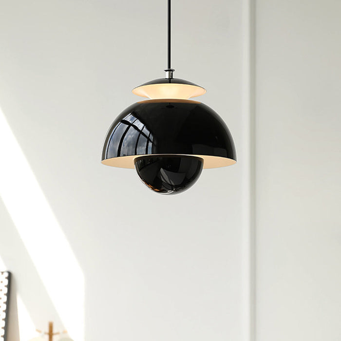 Modern Pendant Lighting | Metalowa lampa wisząca LED w kształcie pąka kwiatu