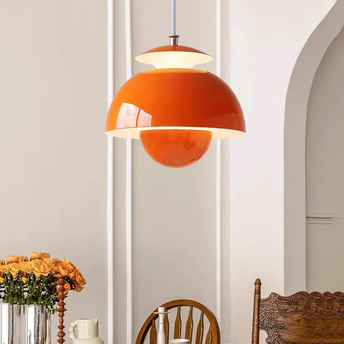Modern Pendant Lighting | Metalowa lampa wisząca LED w kształcie pąka kwiatu