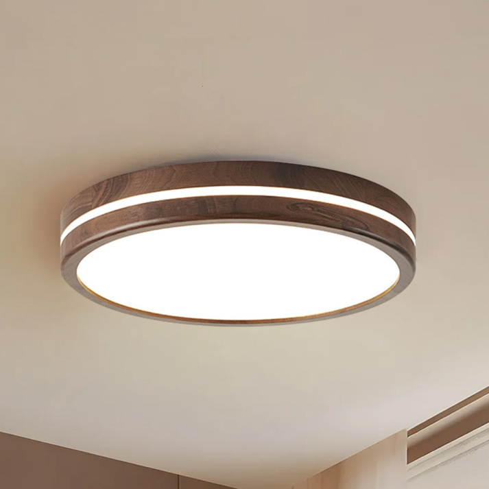 Naturalis | Przytulna, elegancka lampa sufitowa do nowoczesnych wnętrz z drewna i akrylu