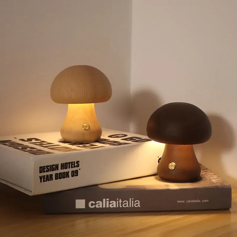 Nature's Glow | Lampa stołowa z dotykowym oświetleniem LED | Bezprzewodowa, ładowalna konstrukcja zapewniająca przytulną atmosferę w salonie