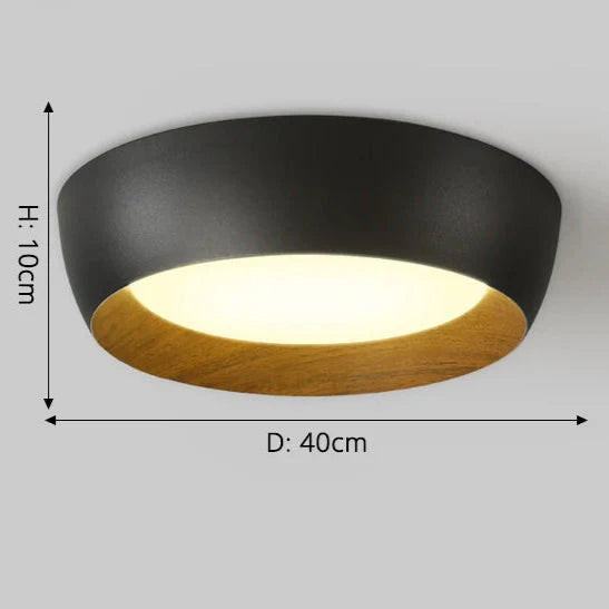 NordicGlow | Stylowa minimalistyczna lampa sufitowa LED typu flush mount