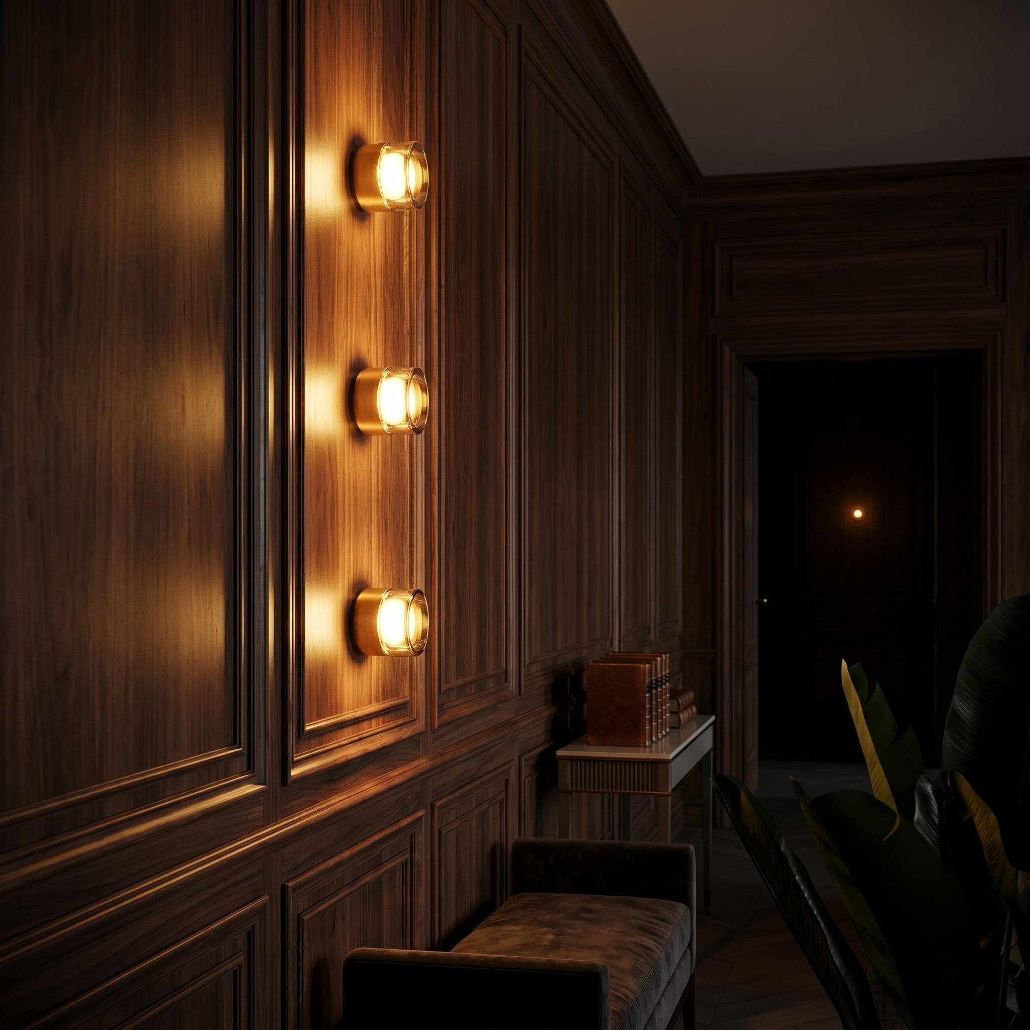 Nordic Luminous | Lampa ścienna z wbudowanym czujnikiem światła | Minimalistyczne oświetlenie o ciepłej, nastrojowej poświacie