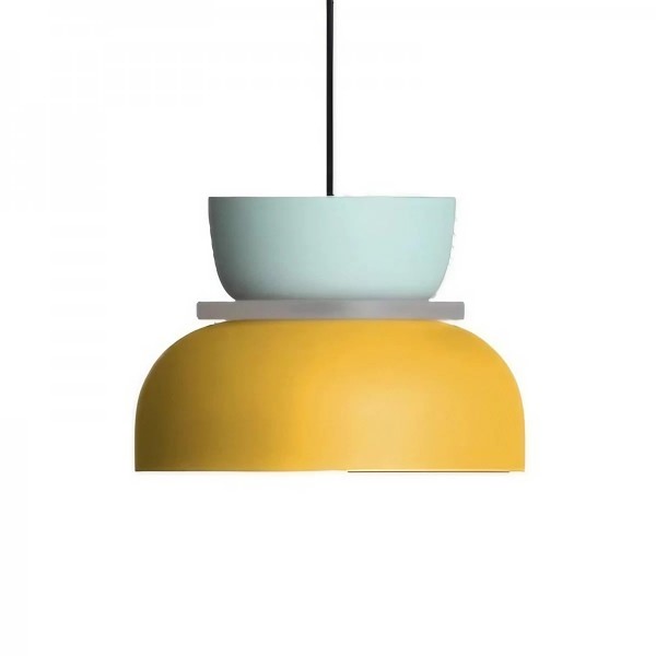 Skandynawska lampa wisząca | Oświetlenie do kuchni w kształcie makaronika | Trwała aluminiowa konstrukcja do nowoczesnych wnętrz