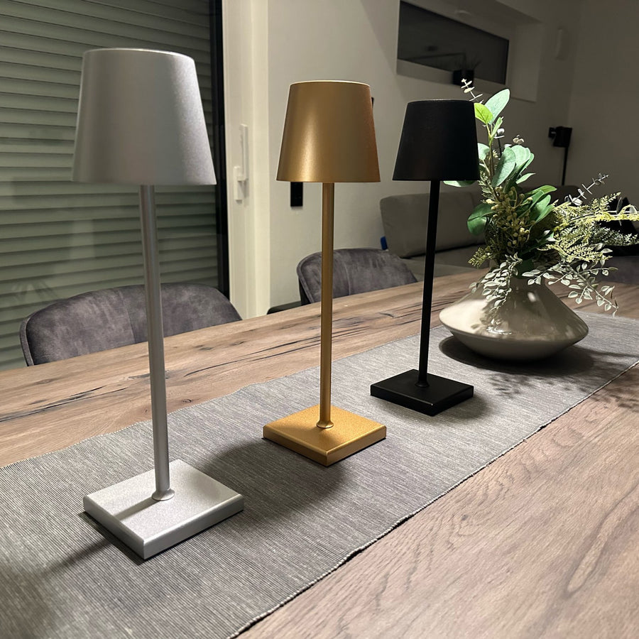 Nordiclight | Bezprzewodowa ładowalna lampa stołowa z inteligentnym sterowaniem dotykowym | Elegancki design do każdego wnętrza