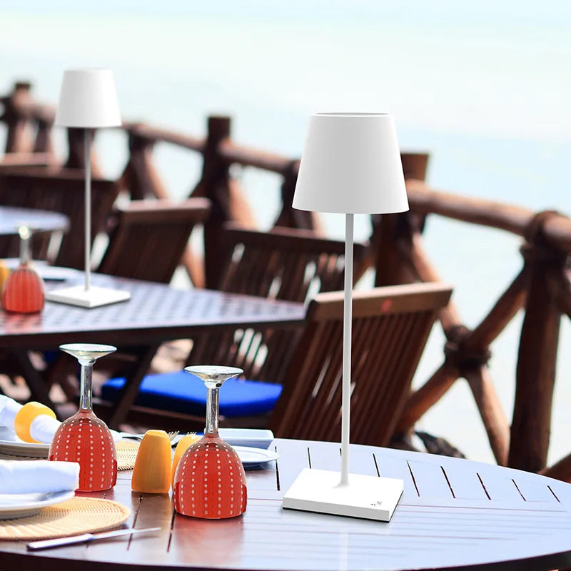 Nordiclight | Bezprzewodowa ładowalna lampa stołowa z inteligentnym sterowaniem dotykowym | Elegancki design do każdego wnętrza
