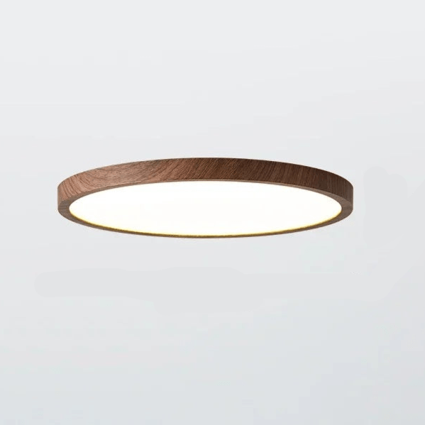 Nowoczesna Lampa Sufitowa LED z Drewnianym Akcentem | Regulowane Oświetlenie do Salonu i Sypialni 0