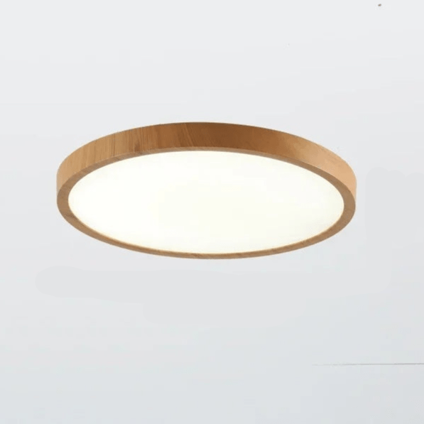 Nowoczesna Lampa Sufitowa LED z Drewnianym Akcentem | Regulowane Oświetlenie do Salonu i Sypialni 6