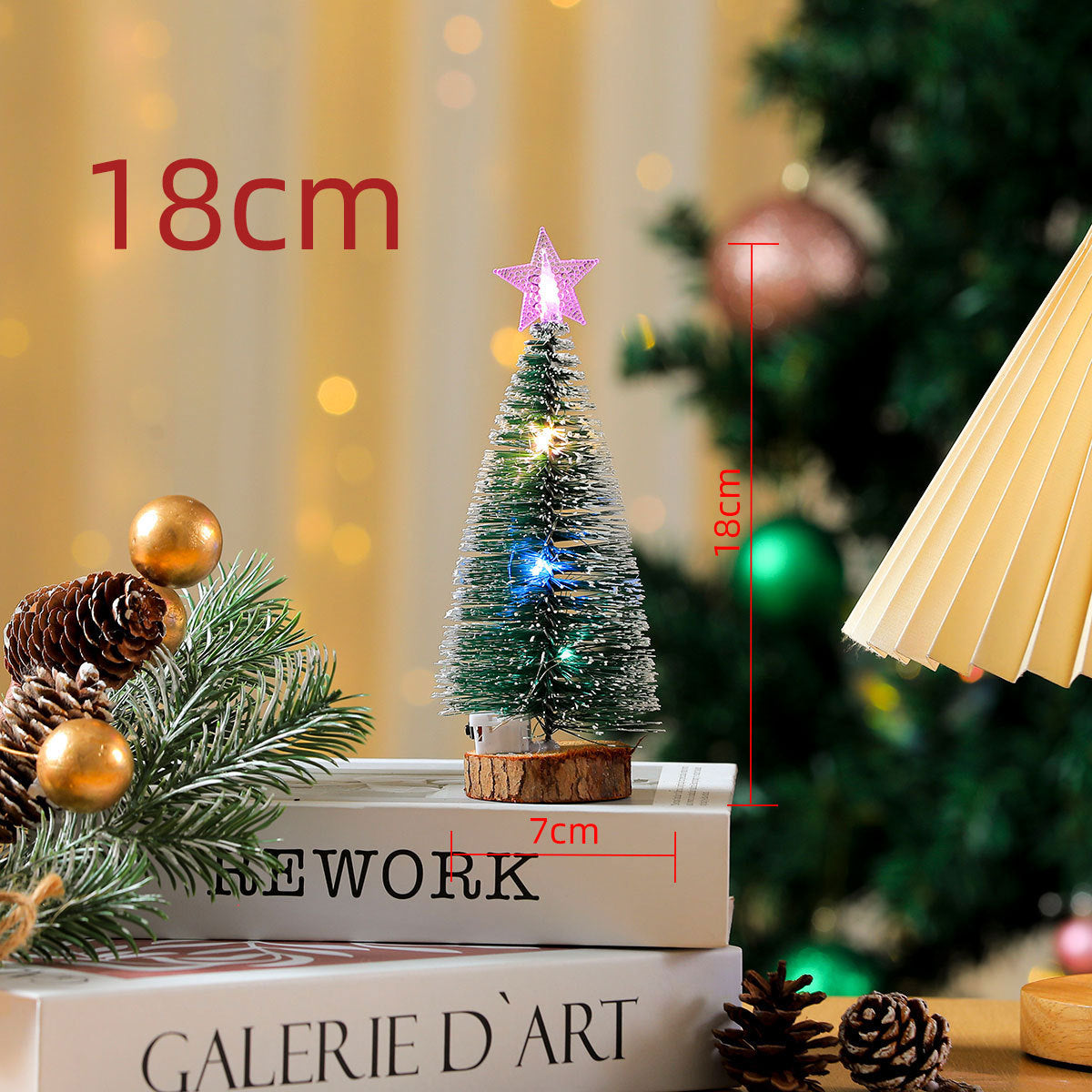 Miniaturowa Choinka LED w Skandynawskim Stylu - Barwny