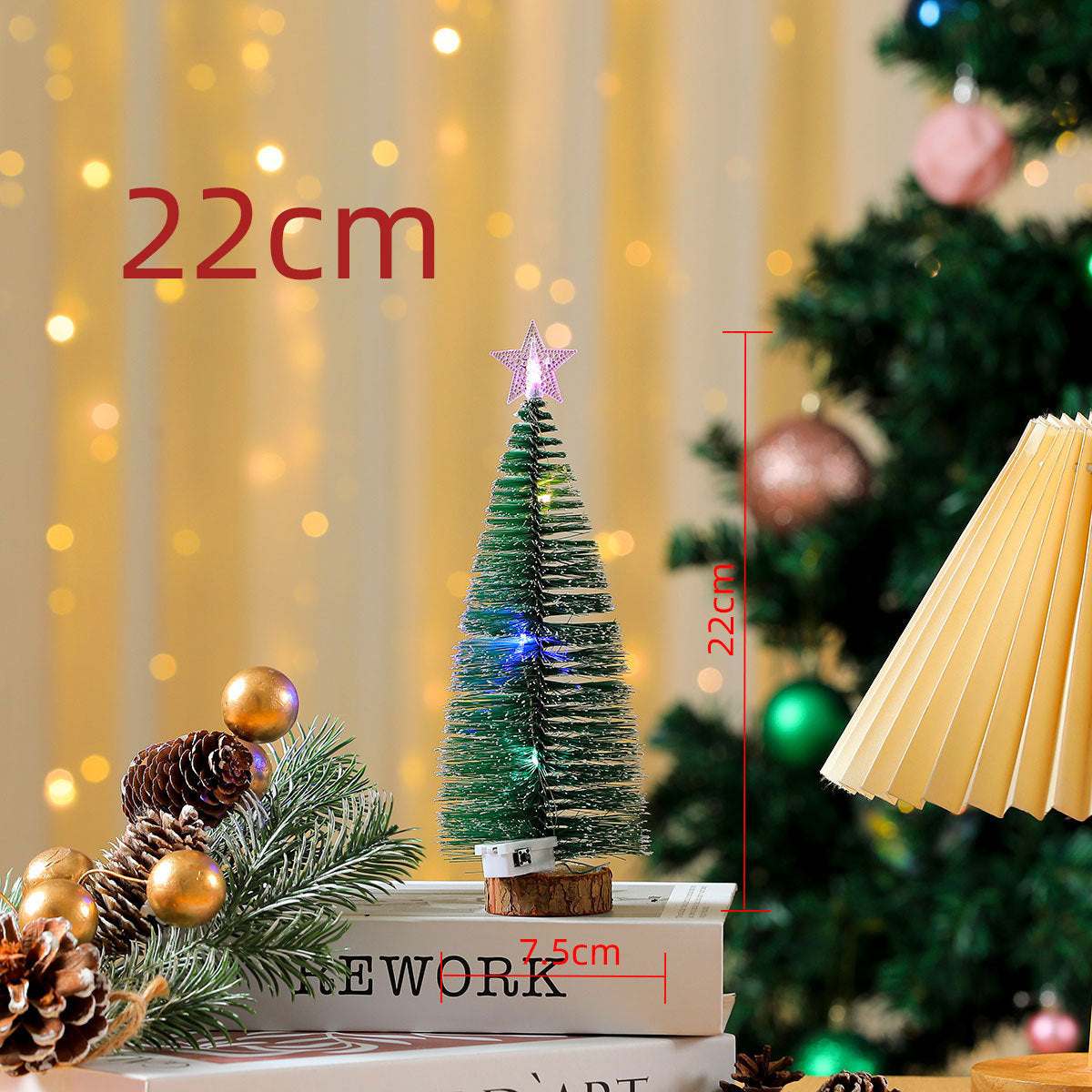 Miniaturowa Choinka LED w Skandynawskim Stylu - Kolorowe światło