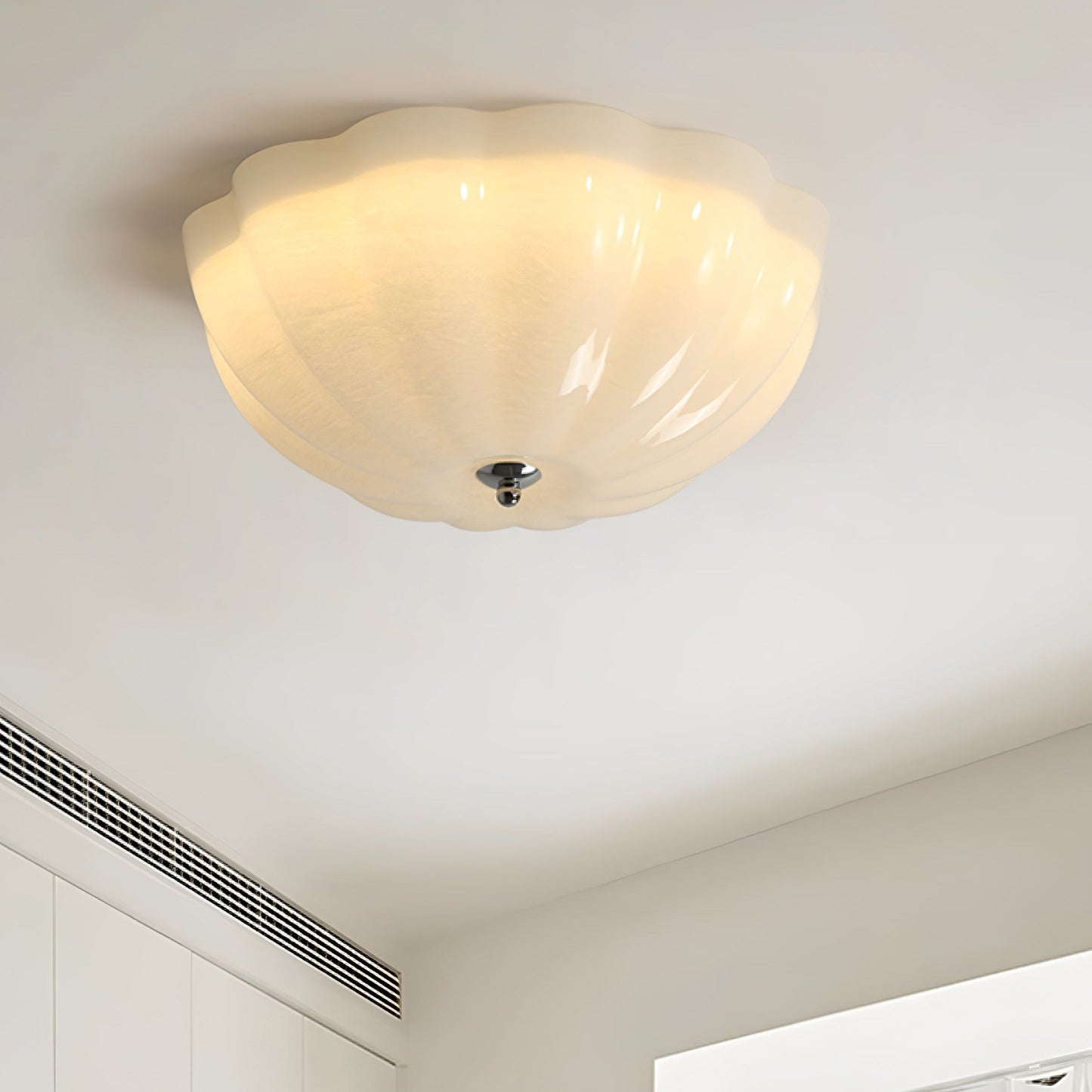 OpalShell | Elegancka nowoczesna lampa sufitowa typu flush mount