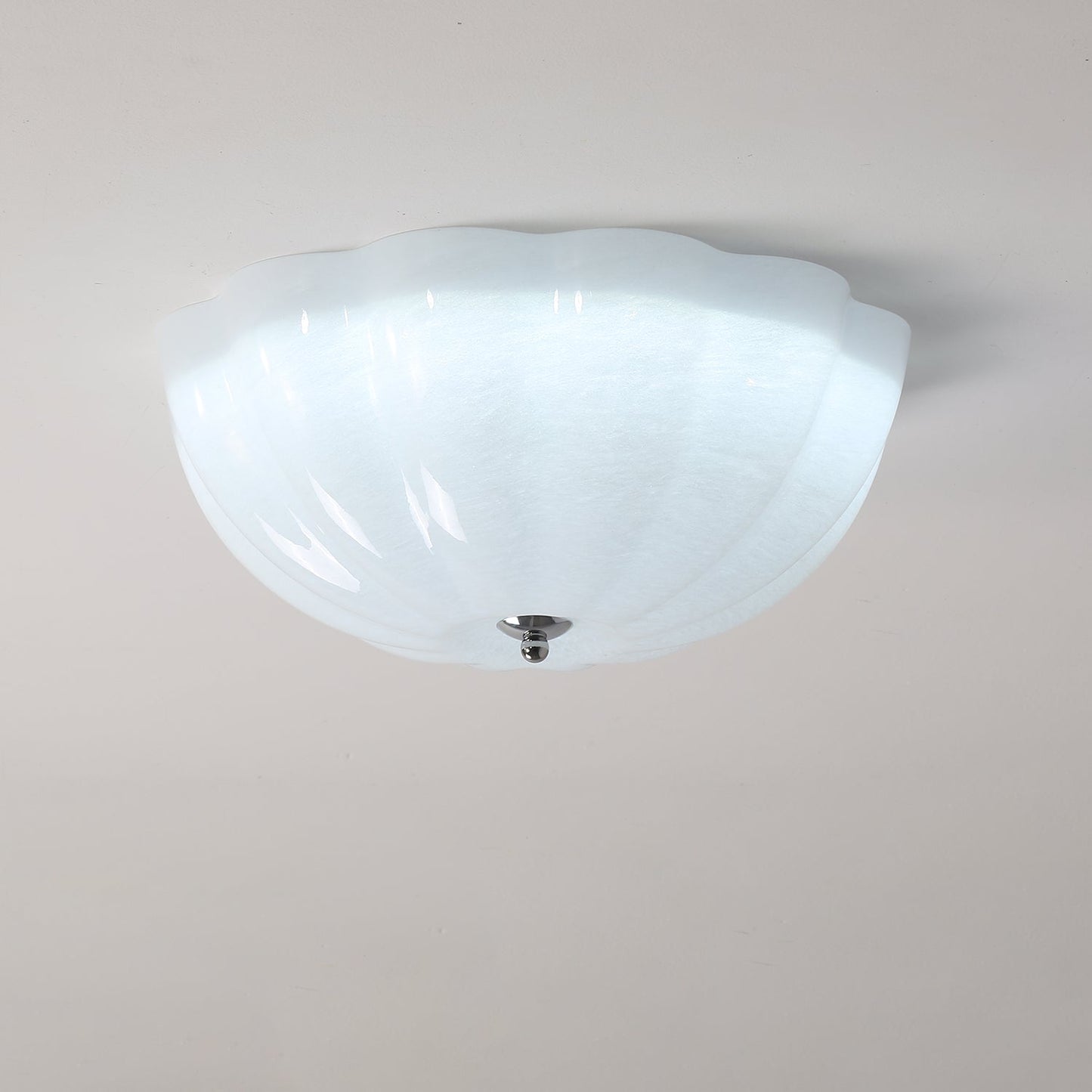 OpalShell | Elegancka nowoczesna lampa sufitowa typu flush mount