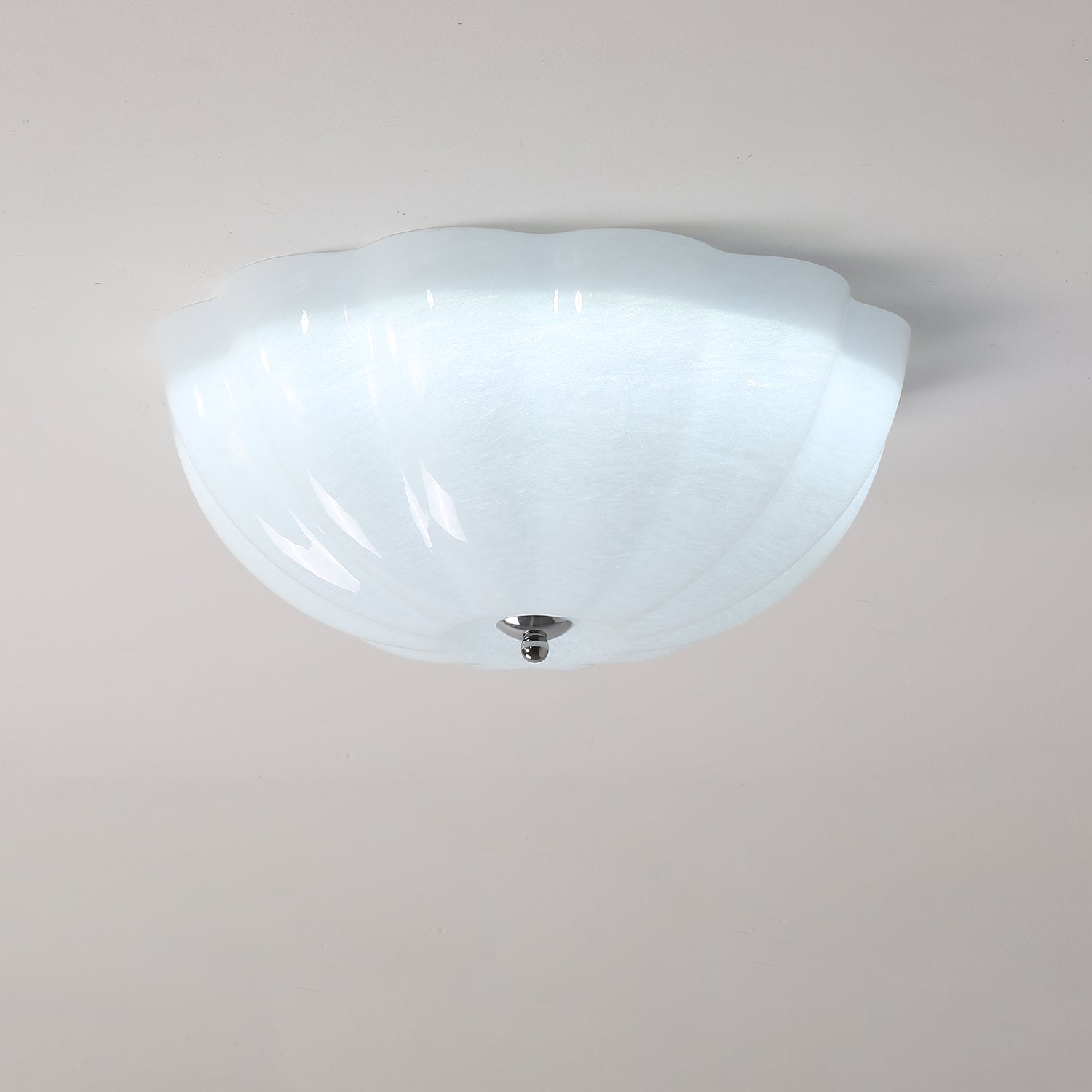OpalShell | Elegancka nowoczesna lampa sufitowa typu flush mount