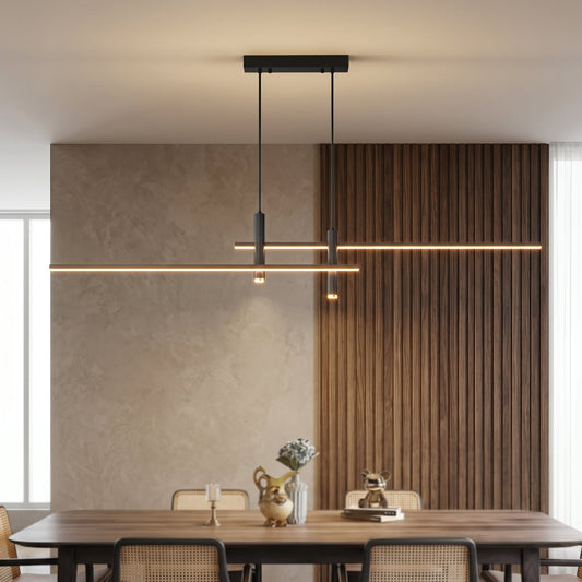 Kolekcja Otto | Liniowa lampa wisząca LED z regulowanymi przewodami zawieszenia | Nowoczesny design zapewniający eleganckie oświetlenie
