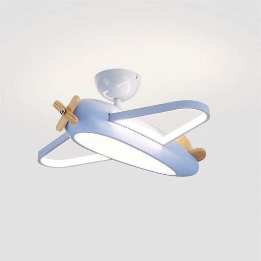 Zabawna lampa sufitowa Airplane do pokoju dziecięcego ze zintegrowanym oświetleniem LED | Urocza oprawa oświetleniowa dla kreatywnych przestrzeni