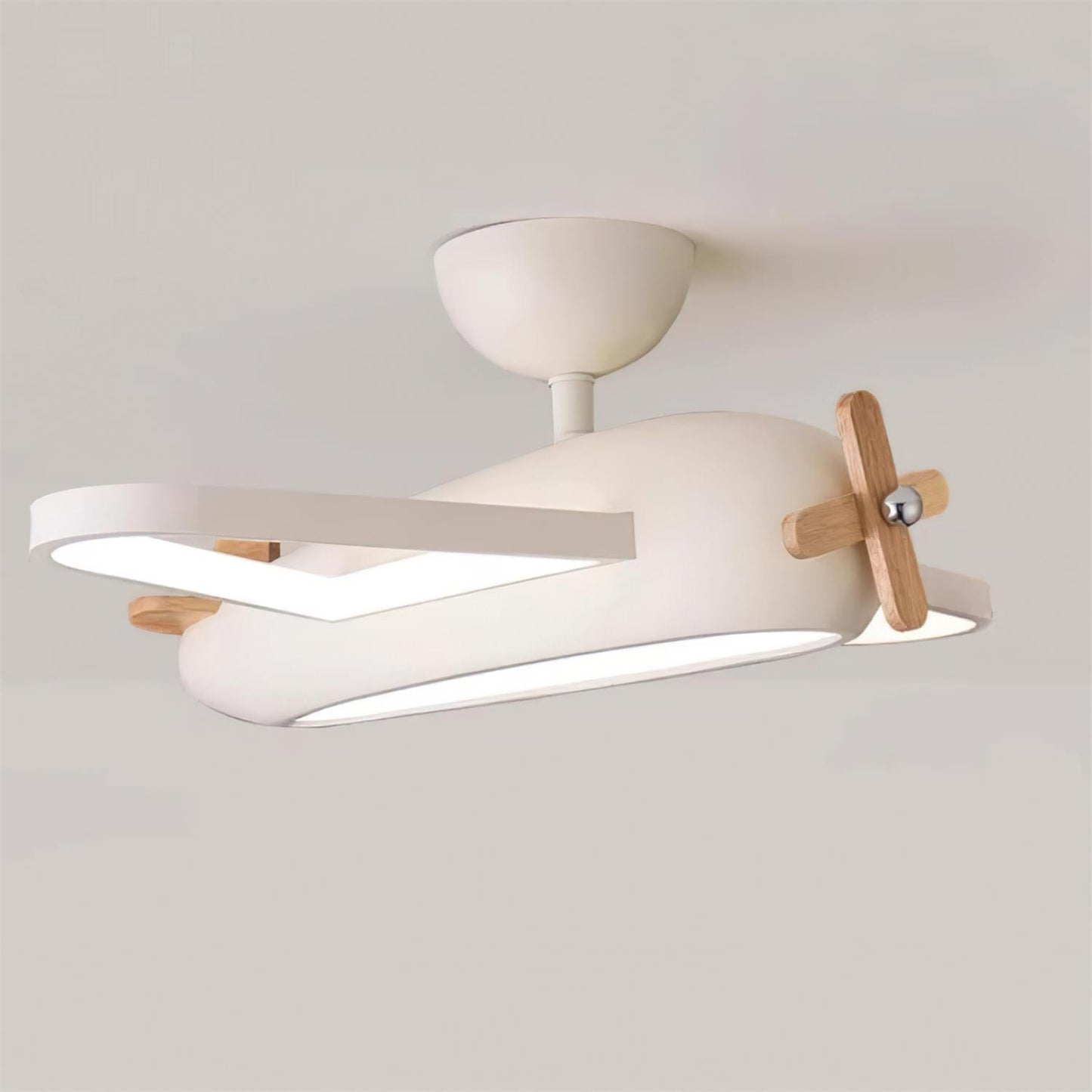 Zabawna lampa sufitowa Airplane do pokoju dziecięcego ze zintegrowanym oświetleniem LED | Urocza oprawa oświetleniowa dla kreatywnych przestrzeni