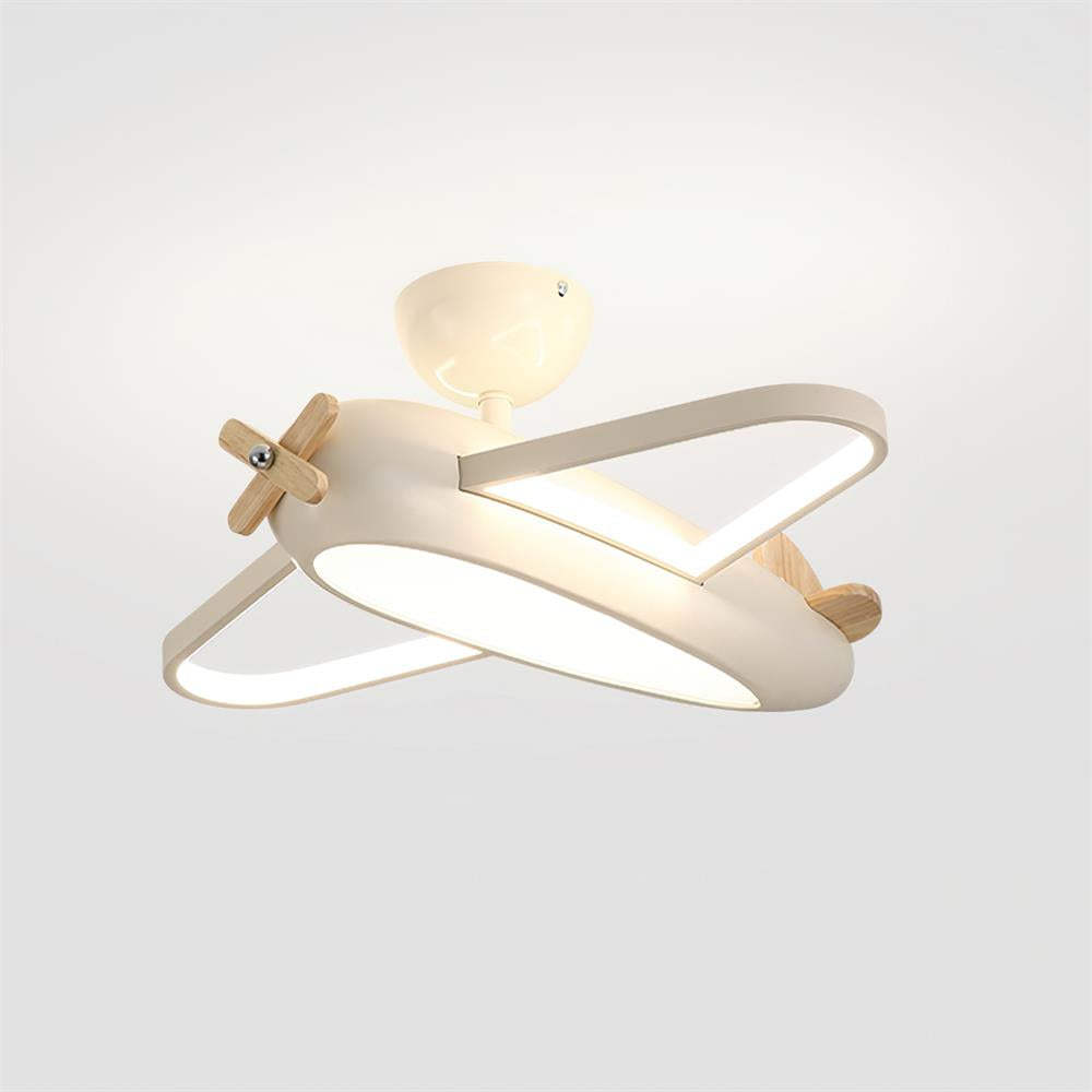 Zabawna lampa sufitowa Airplane do pokoju dziecięcego ze zintegrowanym oświetleniem LED | Urocza oprawa oświetleniowa dla kreatywnych przestrzeni