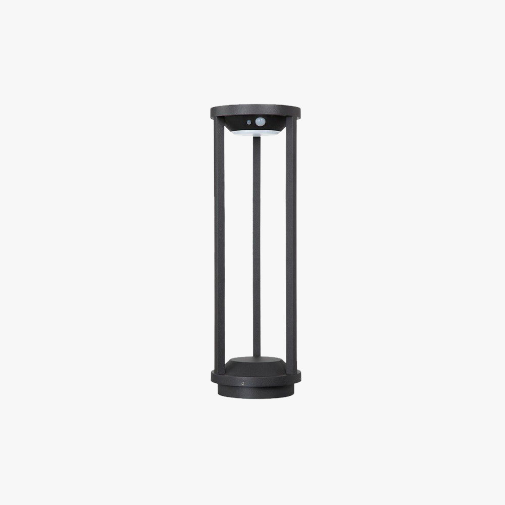 Solarna Lampa Słupkowa z Czujnikiem Ruchu
