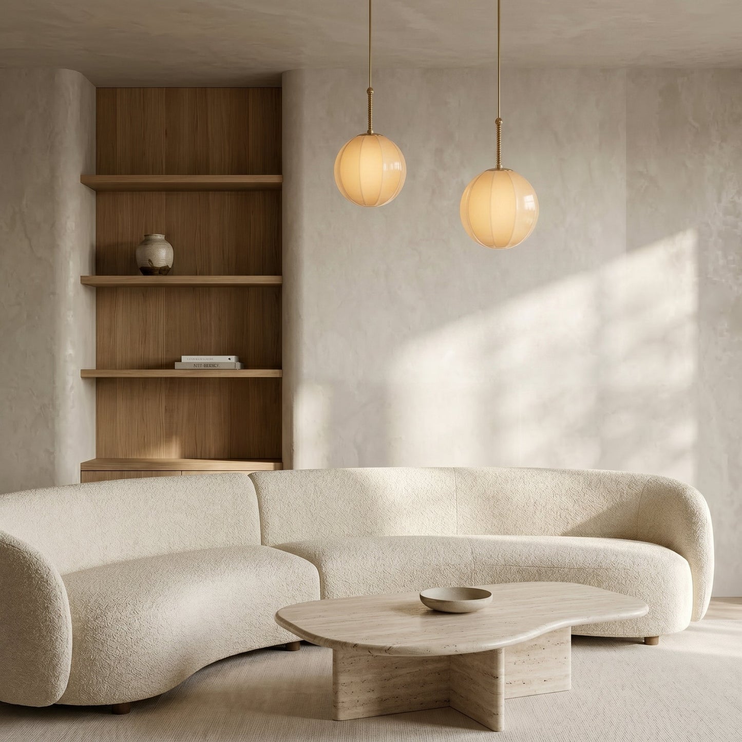 Lampa wisząca z ryflowanego szkła | Design w kształcie dzwonu z regulowaną wysokością | Nowoczesne oświetlenie do kuchni zapewniające skoncentrowane światło