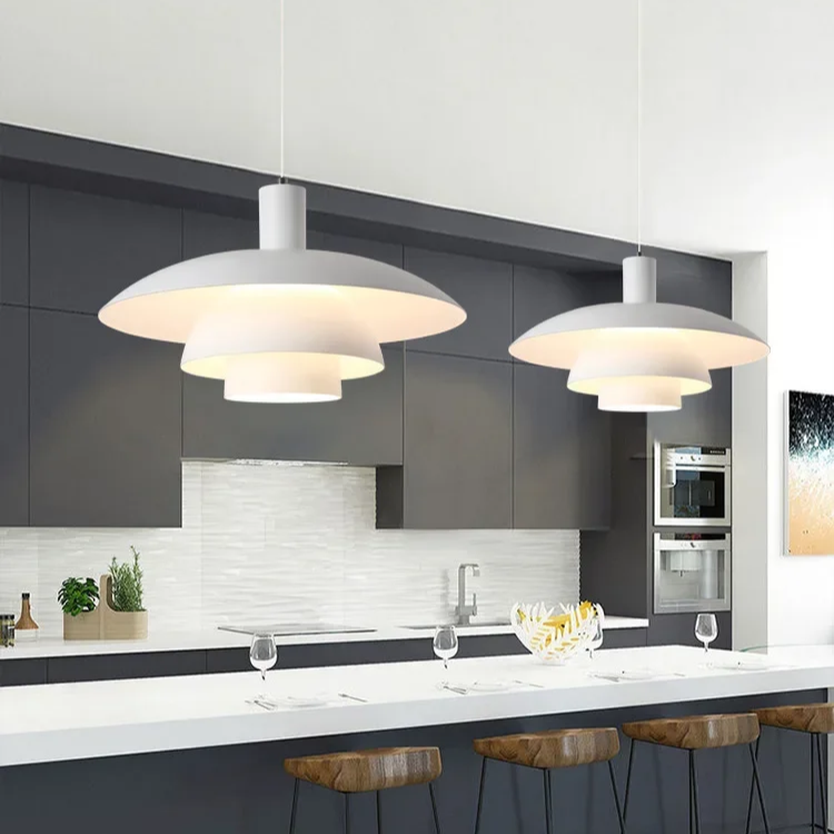 Styl skandynawski | Lampa wisząca w duńskim designie z delikatną poświatą ambientową | Minimalistyczne oświetlenie do eleganckich wnętrz