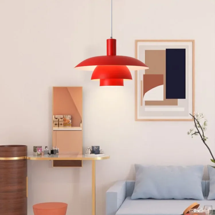 Styl skandynawski | Lampa wisząca w duńskim designie z delikatną poświatą ambientową | Minimalistyczne oświetlenie do eleganckich wnętrz
