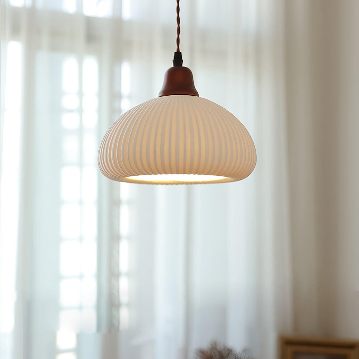 Kolekcja Sidra | Ceramiczna lampa wisząca w naturalnych ziemistych odcieniach | Eleganckie oświetlenie do przytulnych wnętrz