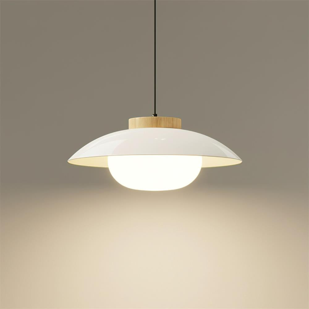 Kolekcja Sima | Lampa wisząca z regulowaną wysokością i kloszem w kształcie spodka | Nowoczesny design do wyspy kuchennej
