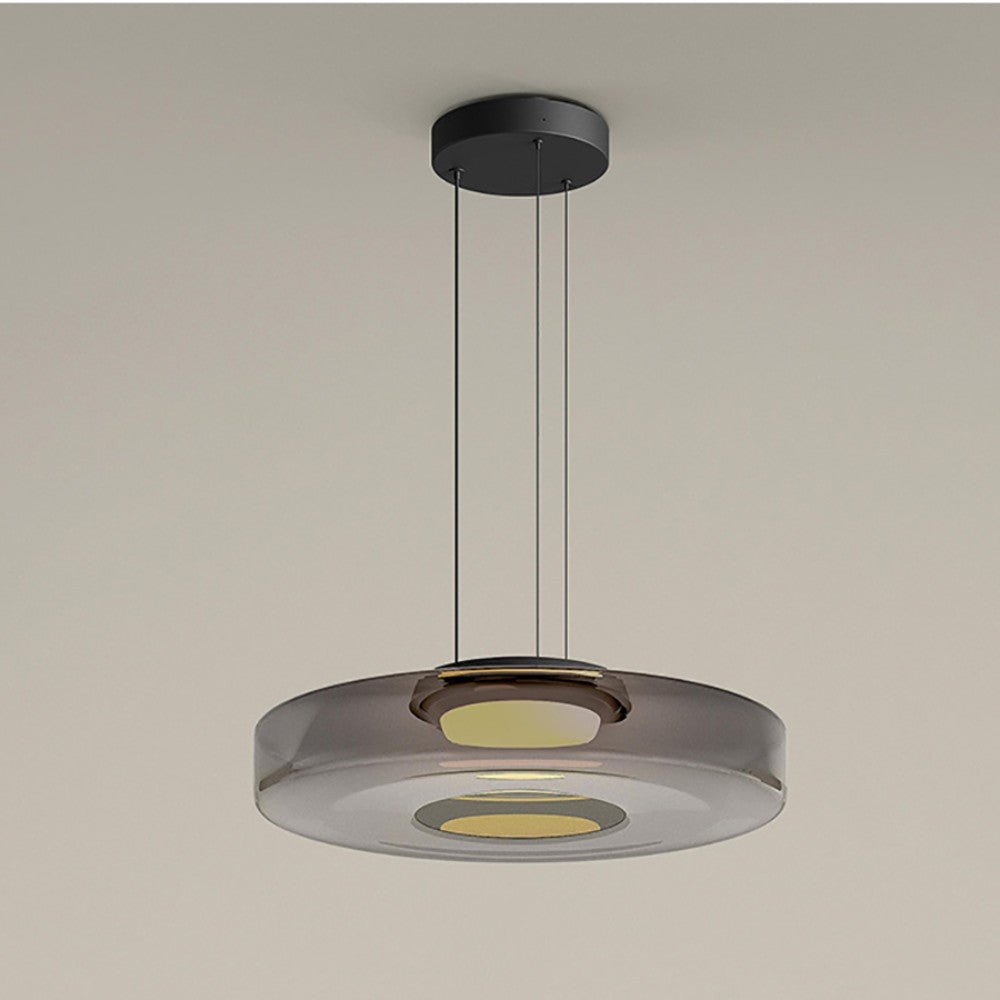 Styl Bauhaus | Lampa Wisząca z Regulowanym Sznurkiem i Szklanym Kloszem | Elegancka Lampa do Salonów i Nad Stół 11