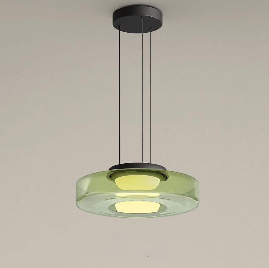 Styl Bauhaus | Lampa Wisząca z Regulowanym Sznurkiem i Szklanym Kloszem | Elegancka Lampa do Salonów i Nad Stół 8