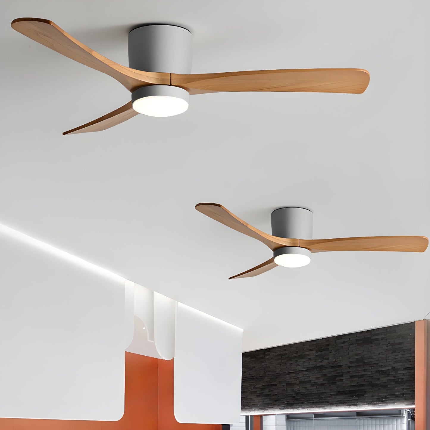 Sycamore Breeze | Nowoczesny niskoprofilowy wentylator sufitowy z oświetleniem