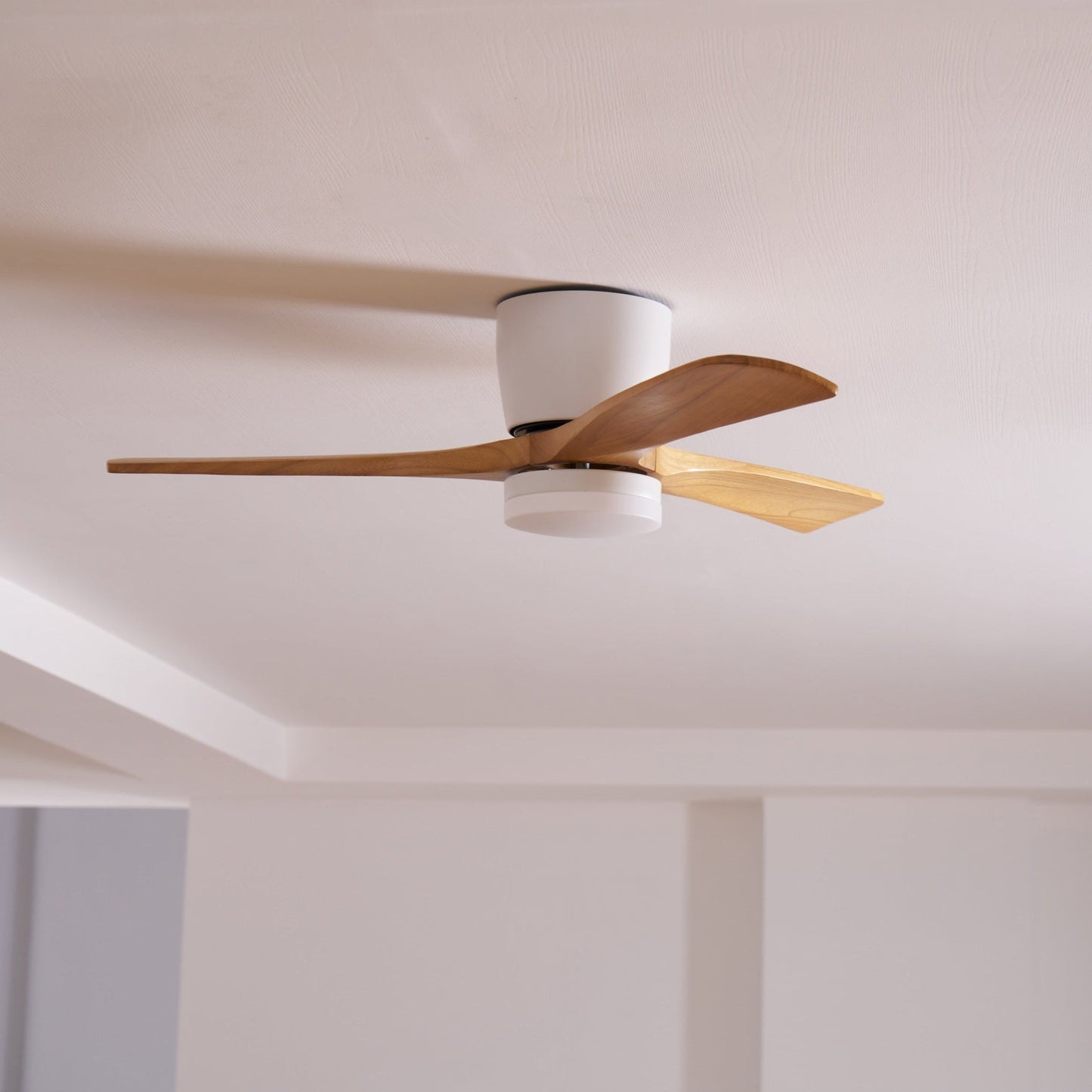 Sycamore Breeze | Nowoczesny niskoprofilowy wentylator sufitowy z oświetleniem
