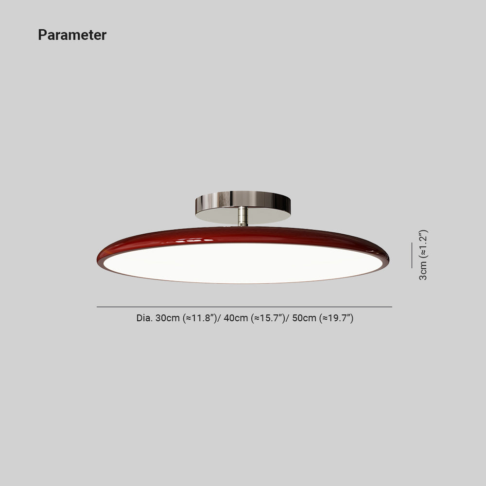 Valentina | Lampa sufitowa typu flush mount z ściemnialnym oświetleniem LED | Elegancki akrylowy klosz zapewniający wszechstronne oświetlenie