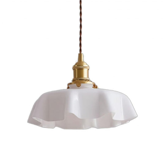 Vintageowa lampa wisząca Floral z delikatną poświatą | Elegancki retro design do bajkowych wnętrz