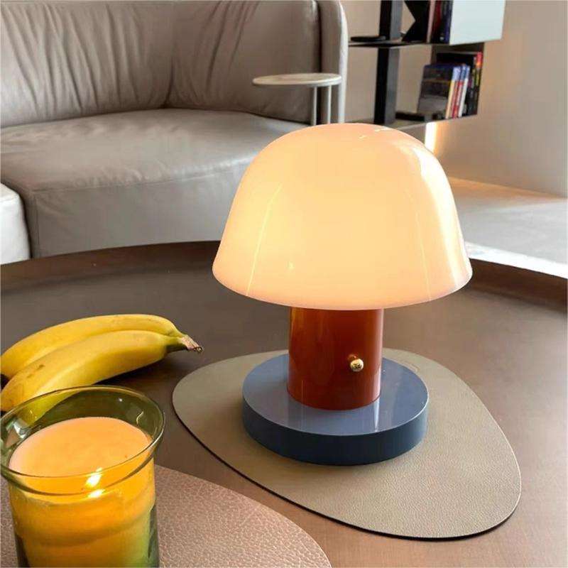 Fantazyjna lampa stołowa Mushroom z oświetleniem LED | Inspirowany naturą design dla przytulnej atmosfery