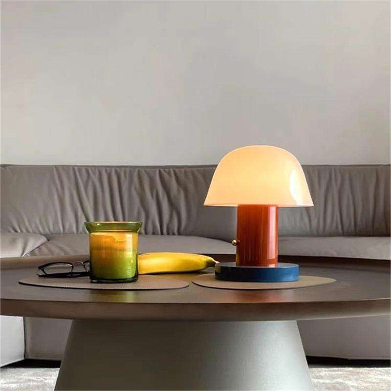 Fantazyjna lampa stołowa Mushroom z oświetleniem LED | Inspirowany naturą design dla przytulnej atmosfery