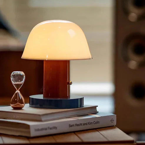 Fantazyjna lampa stołowa Mushroom z oświetleniem LED | Inspirowany naturą design dla przytulnej atmosfery