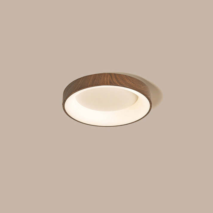 WoodlandAura | Elegancka lampa sufitowa typu flush mount z naturalnego drewna