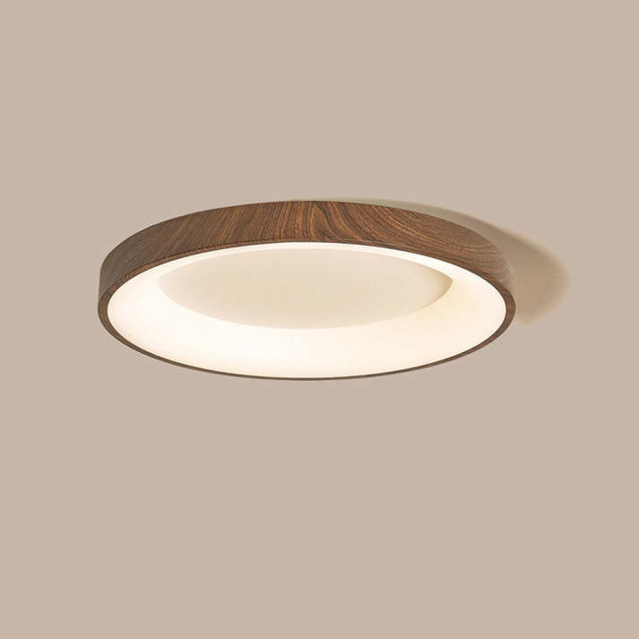 WoodlandAura | Elegancka lampa sufitowa typu flush mount z naturalnego drewna