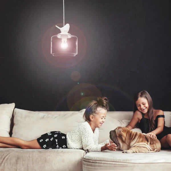Bird | Lampa Wisząca z Motywem Ptaków – Elegancki Design do Salonu i Jadalni