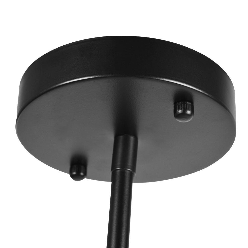Czarny Żyrandol Sputnik Mid-Century na 12 lub 20 Punktów